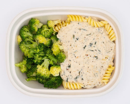 Creamy Alfredo Rotini with Broccoli