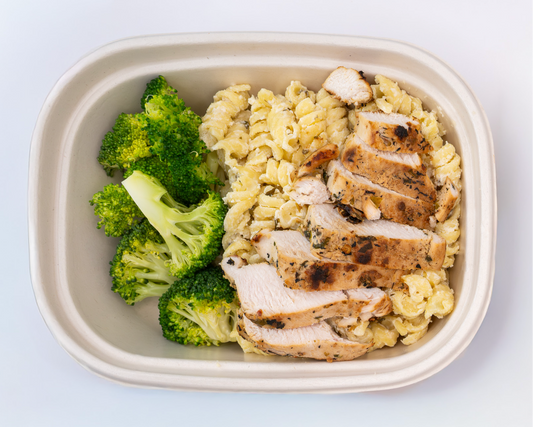 Creamy Alfredo Rotini with Broccoli